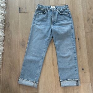 Agolde Light Blue Boyfriend Jeans Style FRAN